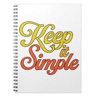 Cahier Garde les Choses Simples (Jaune)