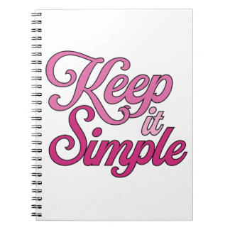 Cahier Garde les Choses Simples (Rose)