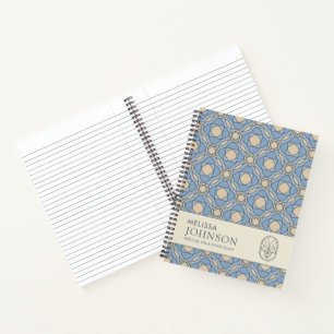 Cahier géométrique en mosaïque élégante