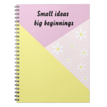 Cahier Géométrique Pastel avec Texte Modifiable