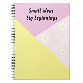 Cahier Géométrique Pastel avec Texte Modifiable