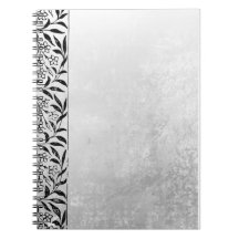 Cahier Gris avec Accent Noir – Élégant Journal