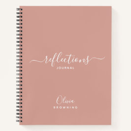 Cahier Journal Reflets Rose Élégant