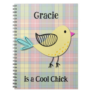 Cahier Journal Rétro Amusant Poulette Cool