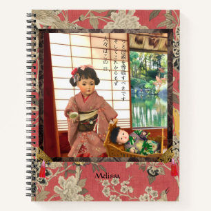 Cahier Maman Poupée Japonaise Antique