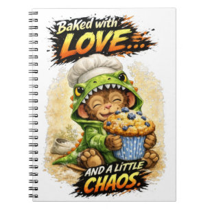 Cahier Mignon Dino Cuit avec Amour