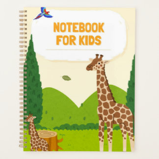 Cahier Mignon Girafe pour Enfants – Couverture d'A