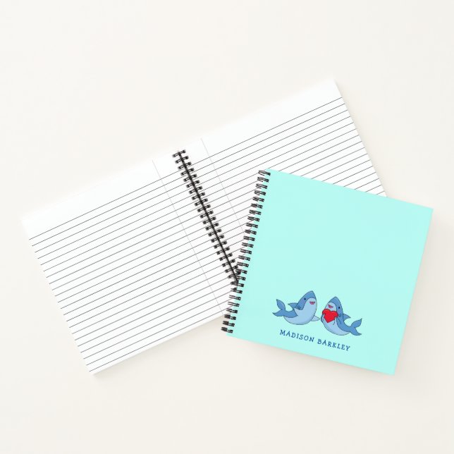 Cahier Mignon Kawaii de Shark Kid (Intérieur)