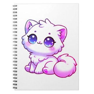 Cahier Mignon Kawaii Pelucheux de Chat