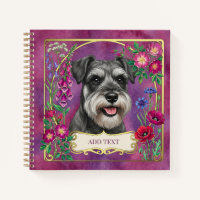 Cahier Miniature Schnauzer Sel et Poivre