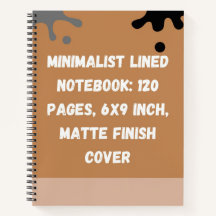 Cahier Minimaliste Ligné : 120 Pages