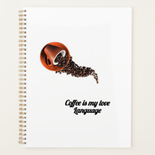 Cahier Mon Langage d'Amour est le Café – Joli Café