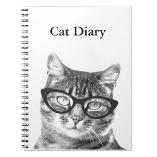 Cahier personnalisable avec photo de chat drôle