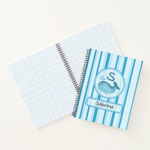 Cahier personnalisable Baleine Bébé Mignonne Rayur