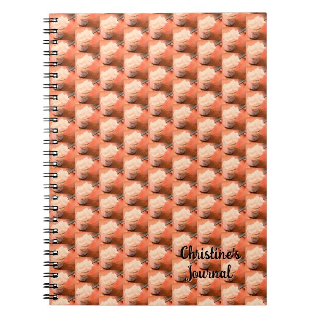 Cahier personnalisable dessert crémeux (Devant)