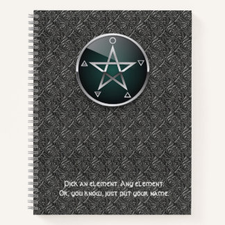 Cahier personnalisable Elemental Pentacle 21,59 x