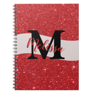 Cahier personnalisé avec paillettes