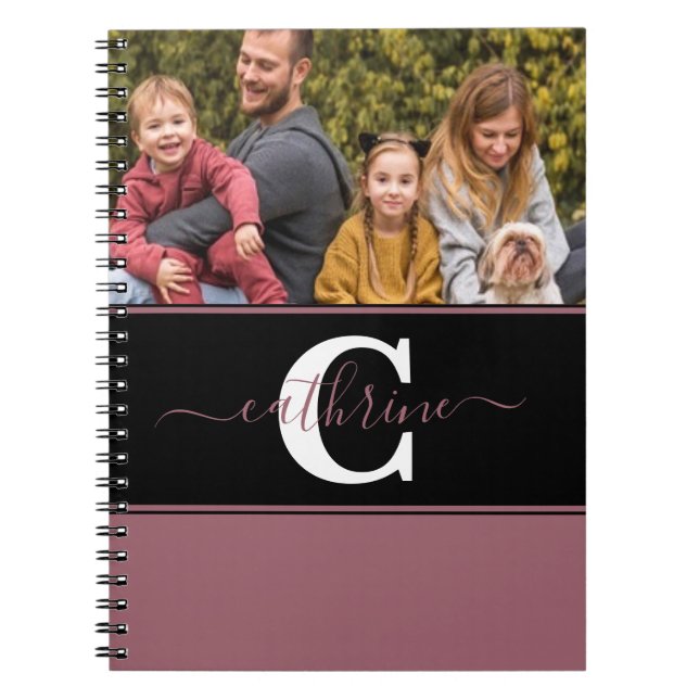 Cahier personnalisé avec photo et blocs de couleur (Devant)