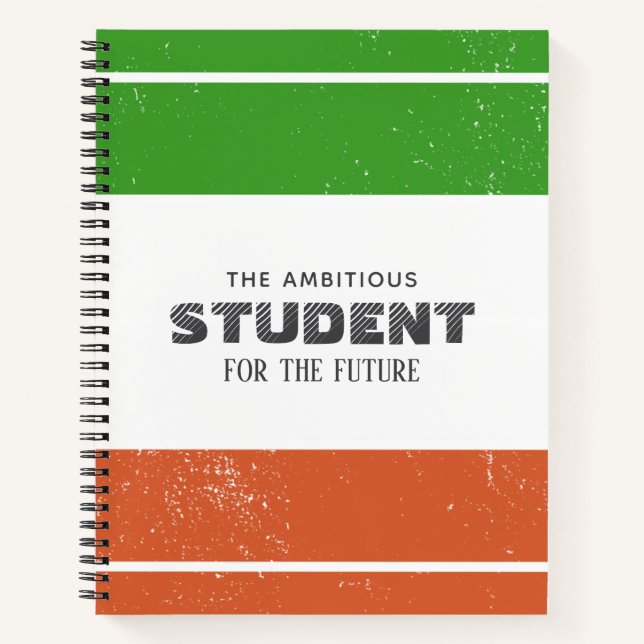 Cahier personnalisé bloc de couleur (Devant)