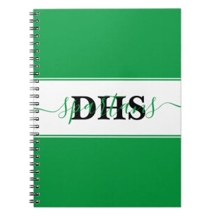 Cahier personnalisé bloc de couleur de l'école
