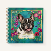 Cahier personnalisé Bouledogue français Bringé Sar