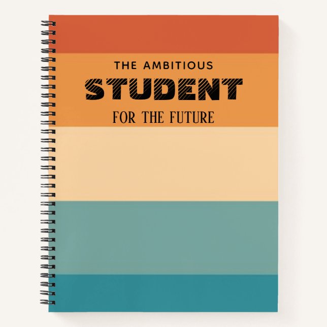 Cahier Personnalisé Couleurs (Devant)