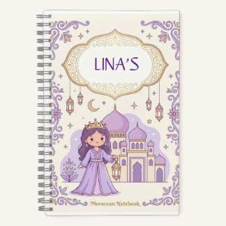Cahier personnalisé de princesse marocaine pour fi
