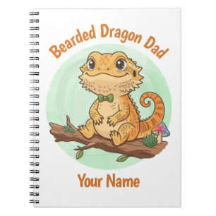 Cahier personnalisé pour papa de dragon barbu