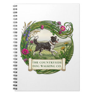 Cahier personnalisé pour promeneur de Border Colli
