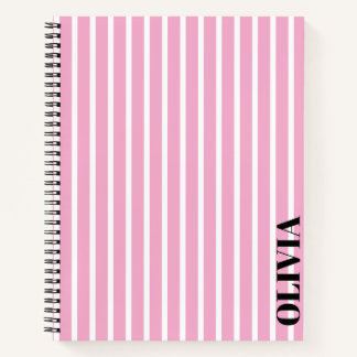 Cahier personnalisé rayé en spirale