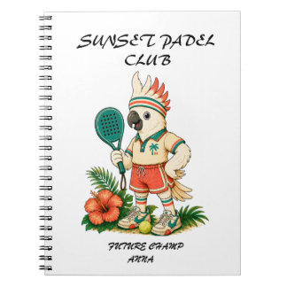 Cahier personnalisé Retro Cockatoo Junior Padel Cl