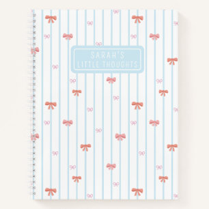 Cahier personnalisé Souvenirs de ruban doux