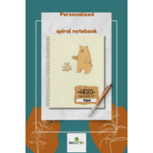 Cahier personnalisé sur le thème de l'ours – Rentr