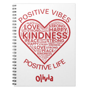 Cahier Personnalisé Vibrations Positives Vie Posit