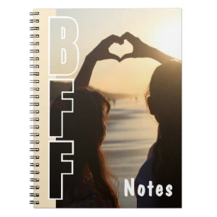 Cahier Photo Illusion BFF personnalisé blanc cassé