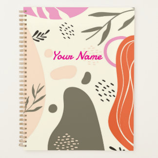 Cahier photo spirale d'art de feuilles boho