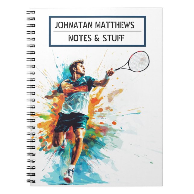 Cahier photo Spirale enfants Tennis (Devant)