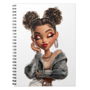 Cahier photo spirale Glam Girl tressée