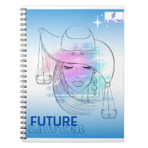 Cahier photo spirale pour futur avocat bleu et bla