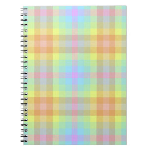 Cahier Plaid Pastel Arc-en-ciel