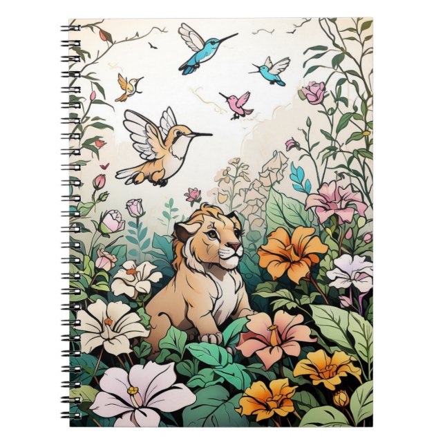 Cahier pour enfants Animaux de dessins animés mign (Devant)