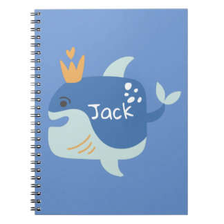 Cahier pour enfants Animaux de mer Baleine Roi