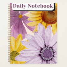 "Cahier quotidien" | Tournesol vibrant & Violet