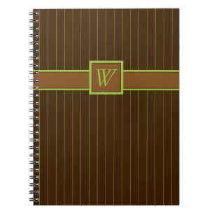 Cahier rayé au chocolat et au citron vert