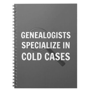 Cahier relié en spirale de généalogie (gris)