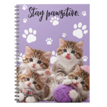 Cahier Restez Pawsitive Kitten