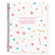 Cahier scolaire à motif géométrique mignon