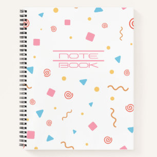 Cahier scolaire à motif géométrique mignon