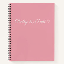 Cahier Simple, Joli & Réalisé avec Amour
