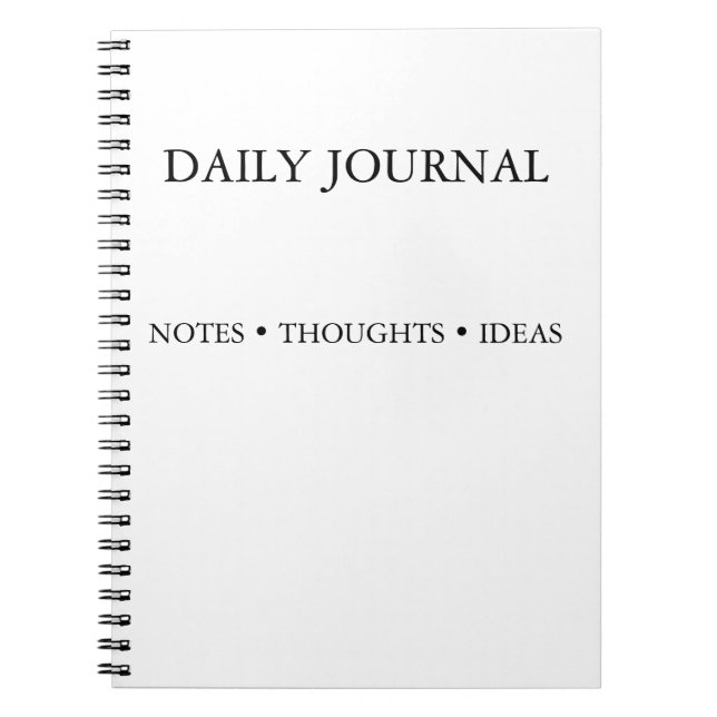 Cahier Simple pour Pensées, Réflexions & Idées (Devant)